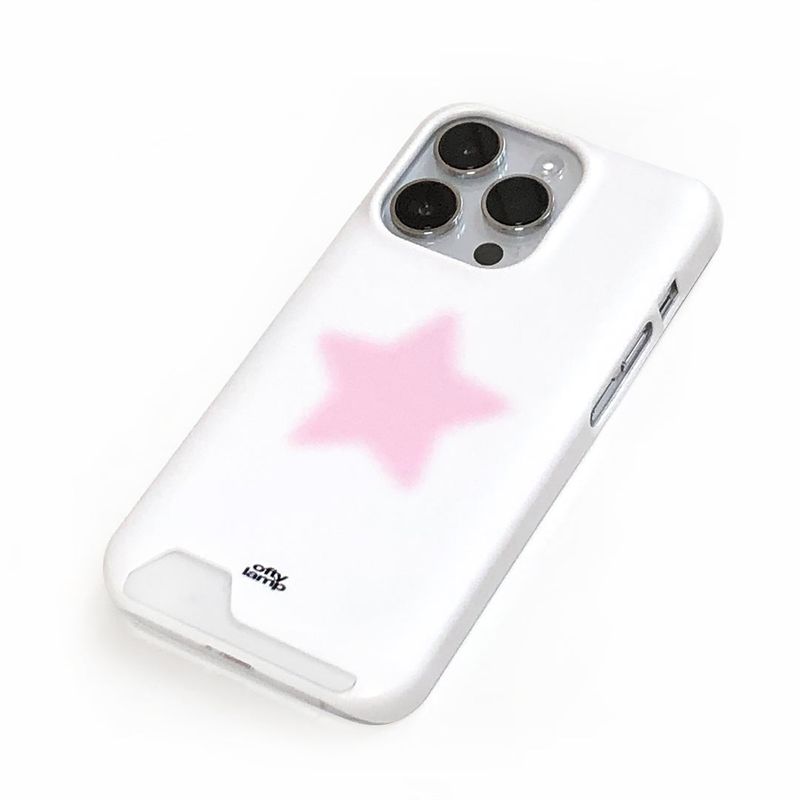 ofty lamp（オフティランプ）の「[made] bebe star card pink phone case (hard)（Smartphone Accessories）」