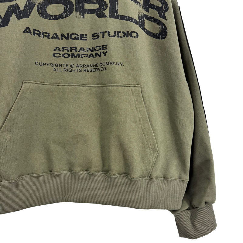 world tape half-zip sweatshirt