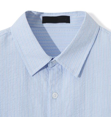 Drawing Stripe Crop Shirt