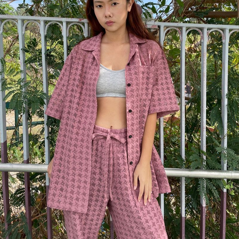 INDI PINK KNIT SHIRT