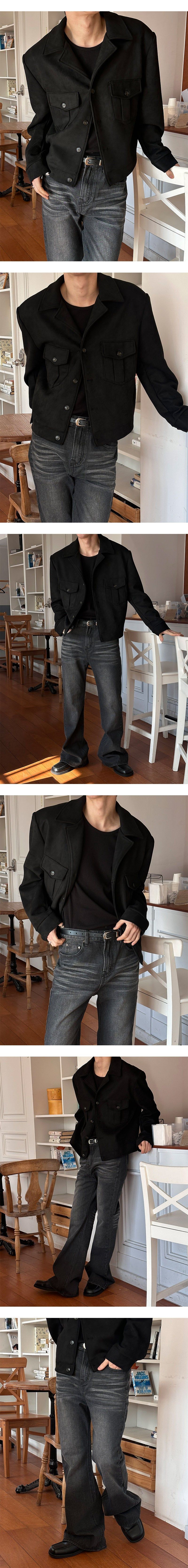 [F/W] Light two pocket suede jacket(2color)