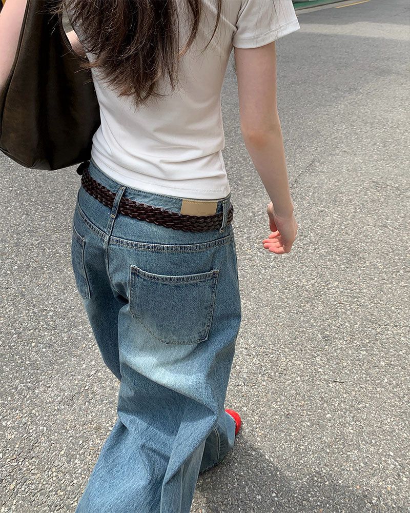 [ORIGINAL] Kor Balloon Denim Summer Wide Pants