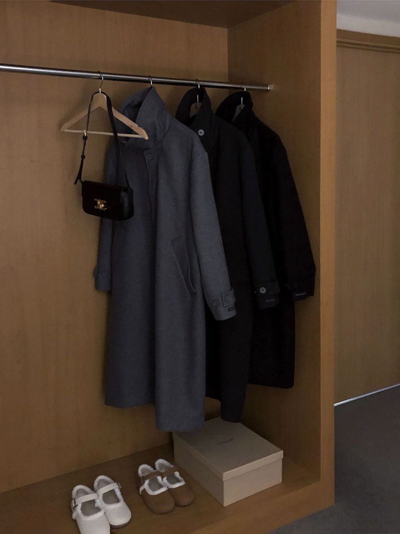 [BELLIDE MADE] Euriphyan Hidden Oversized Fit Single Long Coat