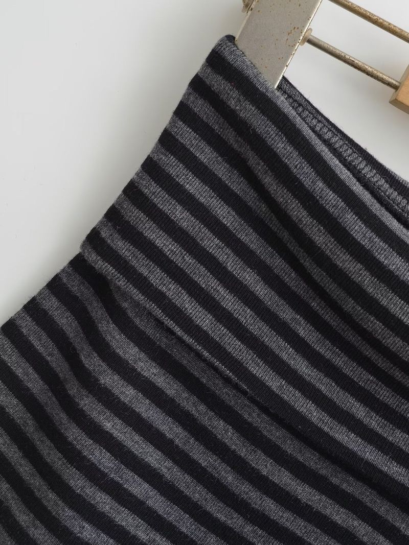 Folding Striped Short Pants