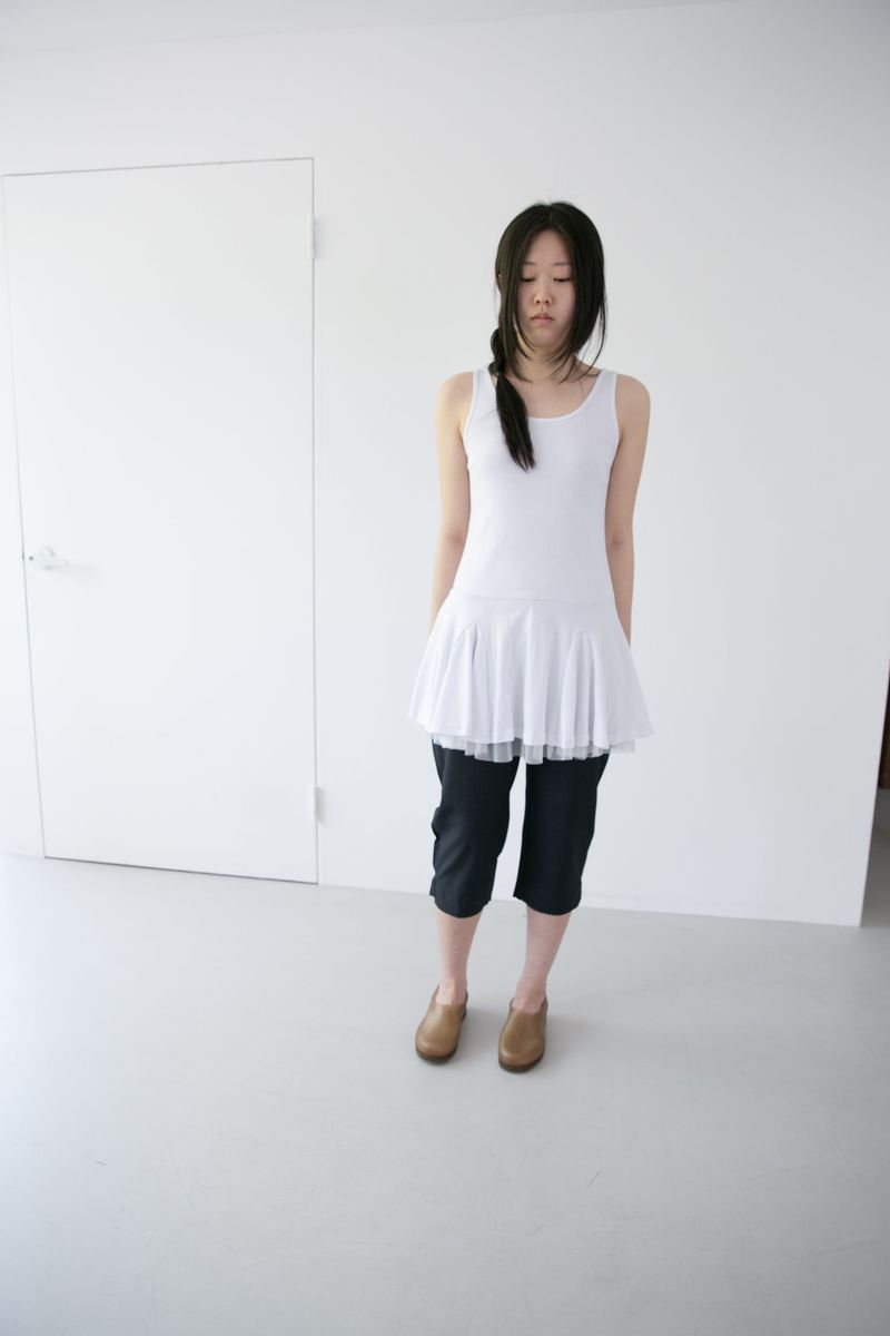 stripe low-waist capri pants(2colors)