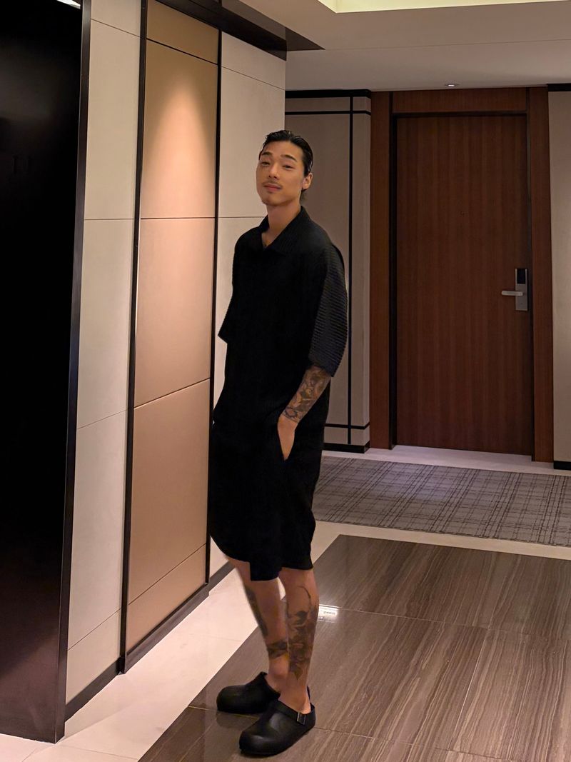 [ VIR Style Original ] INKKI Buttonless Pleated Wide Half Pants 