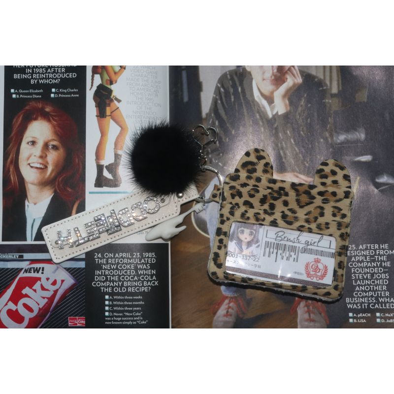Brush Girl Leopard Wallet (BROWN BEAR)