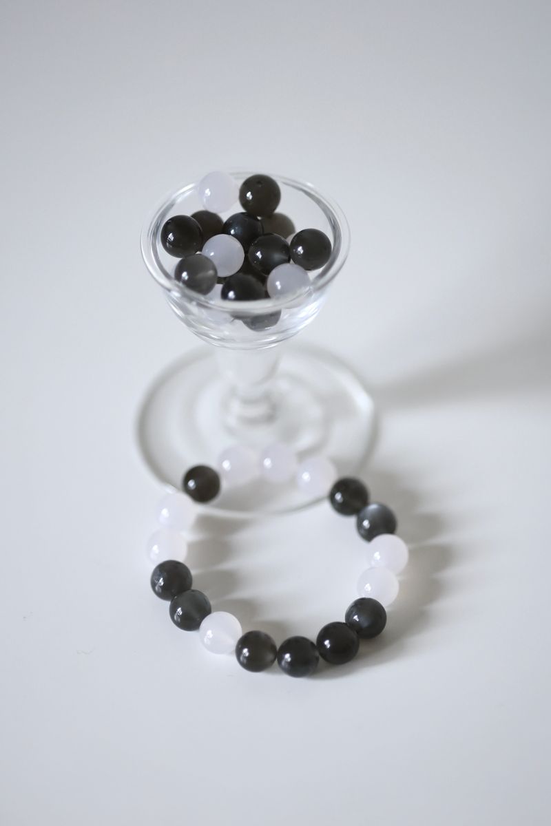 Hojicha Crystal Bracelet handmade