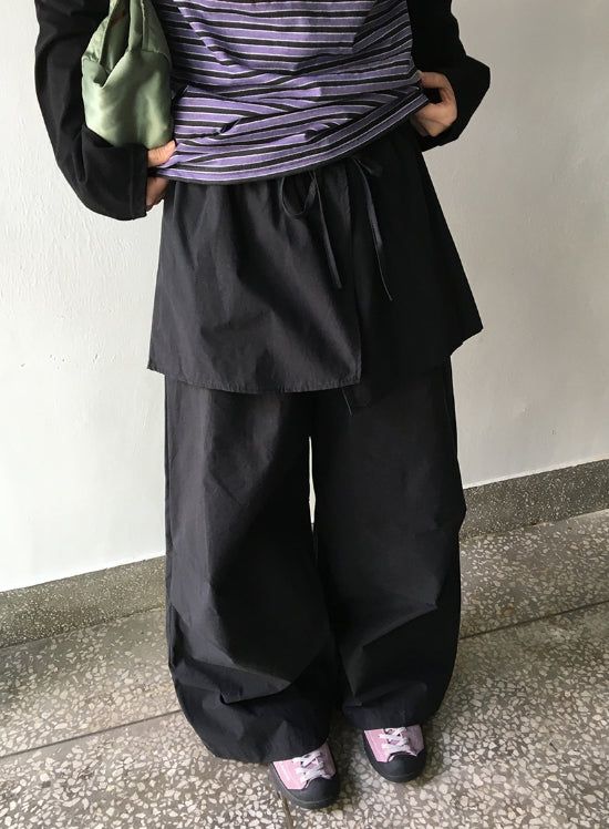 BAON（バオン）の「Cardin Cotton Banding Skirt Pants（Pants）」