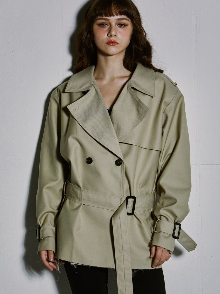 SHORT TRENCH COAT
