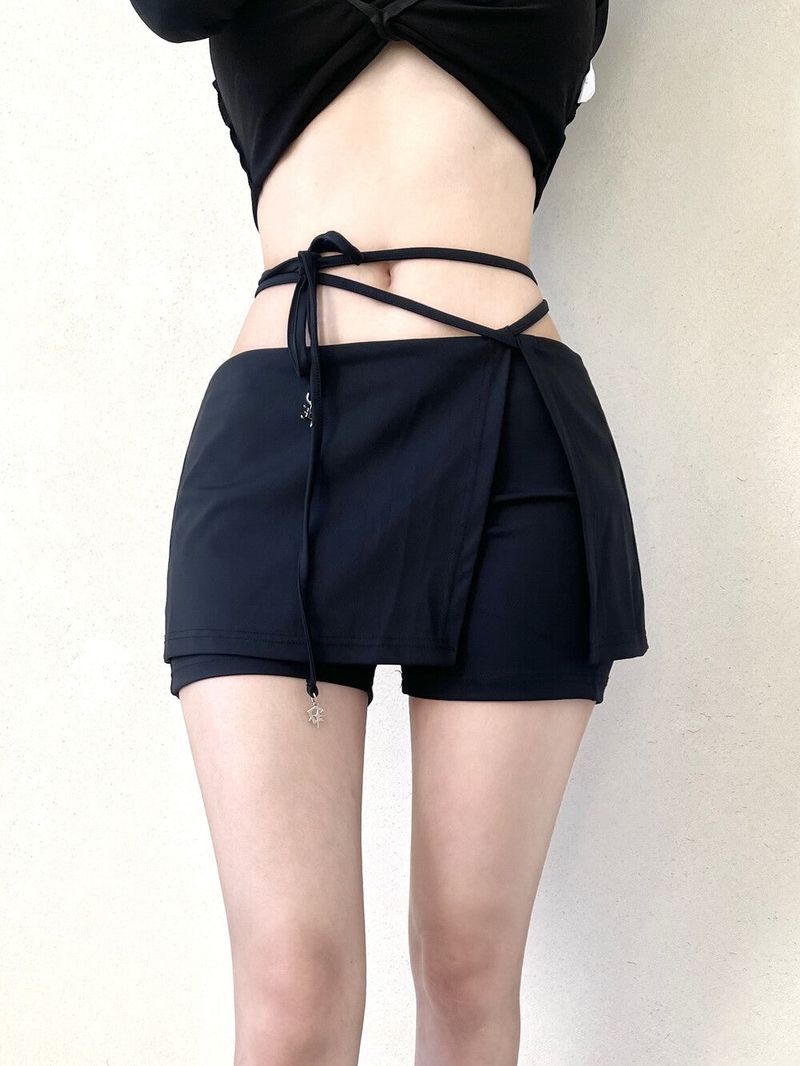Seow(ソウ)の「1046. Core string charm mini sk leggings (2color)(Skirts)」