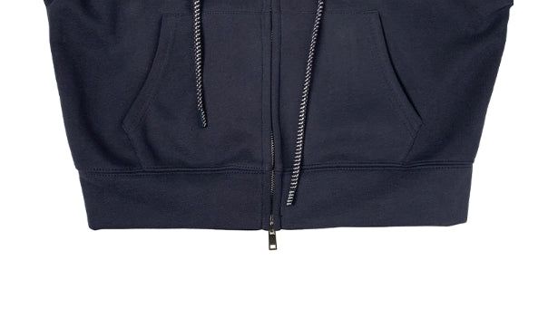 Infチェックカラーマッチング2wayフードジップアップ