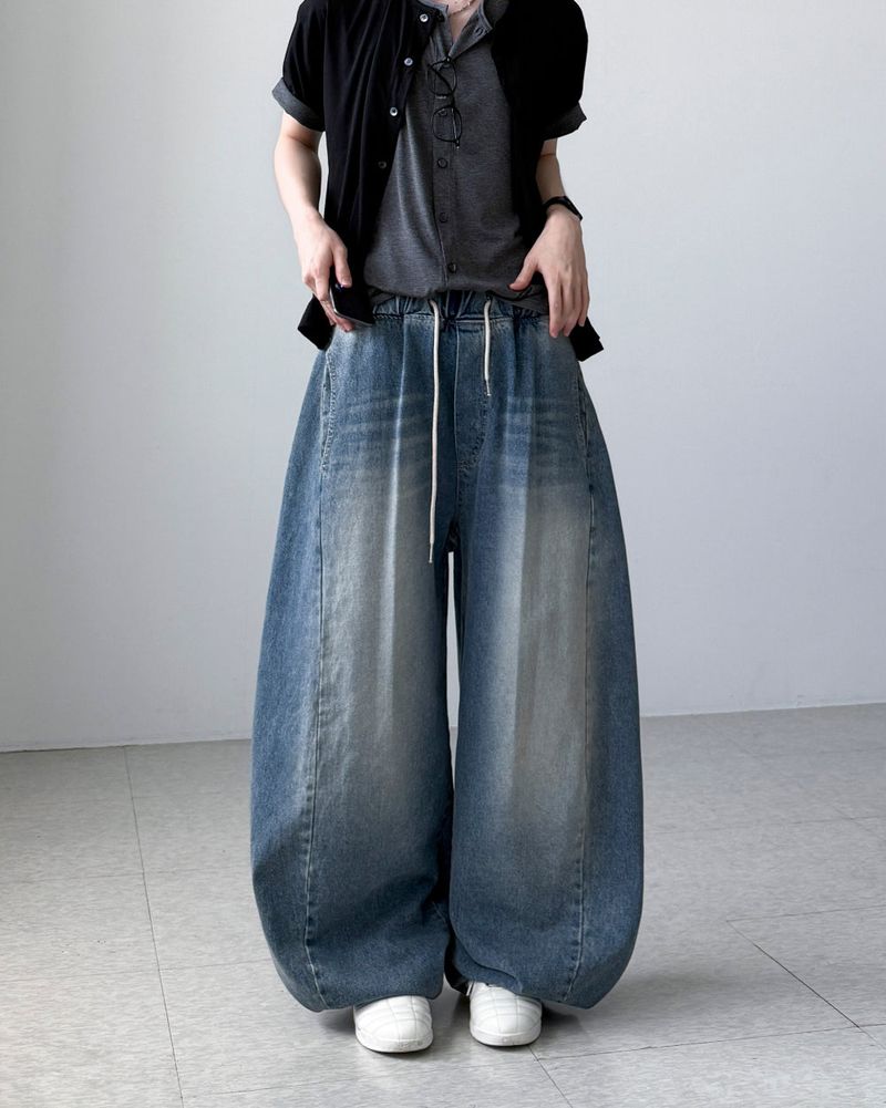 YOURNUS（ユアナス）の「Demian Balloon Wide Denim（Pants）」