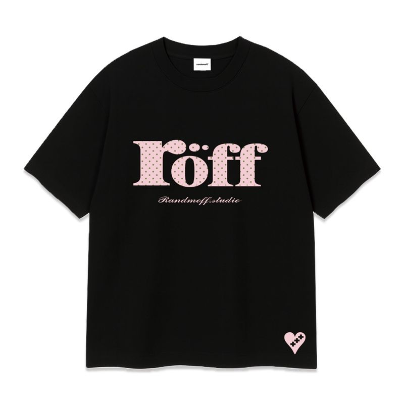 RANDOMOFF（ランダムオフ）の「RÖFF TYPE PLAY DOT T-SHIRT [LIGHT PINK] (3color)（Tops）」
