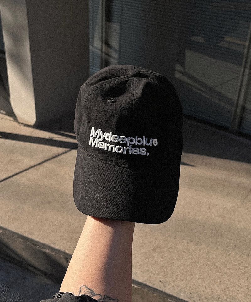MM MY MEMORIES WASHED CAP (BLACK)