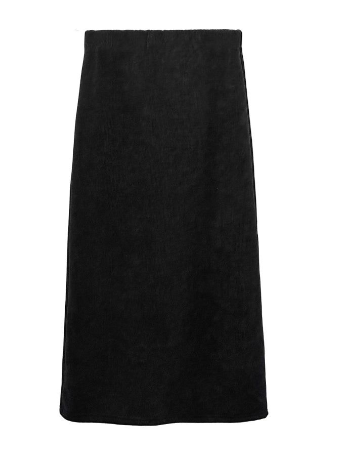 Tet suede slit long skirt