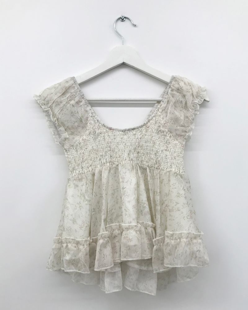 Roman Chiffon Blouse (2color)