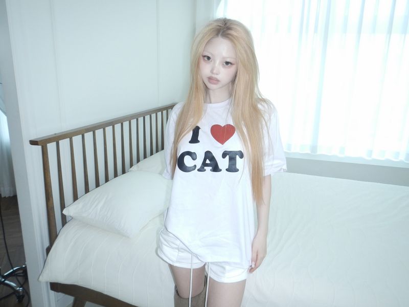 i love cat tee