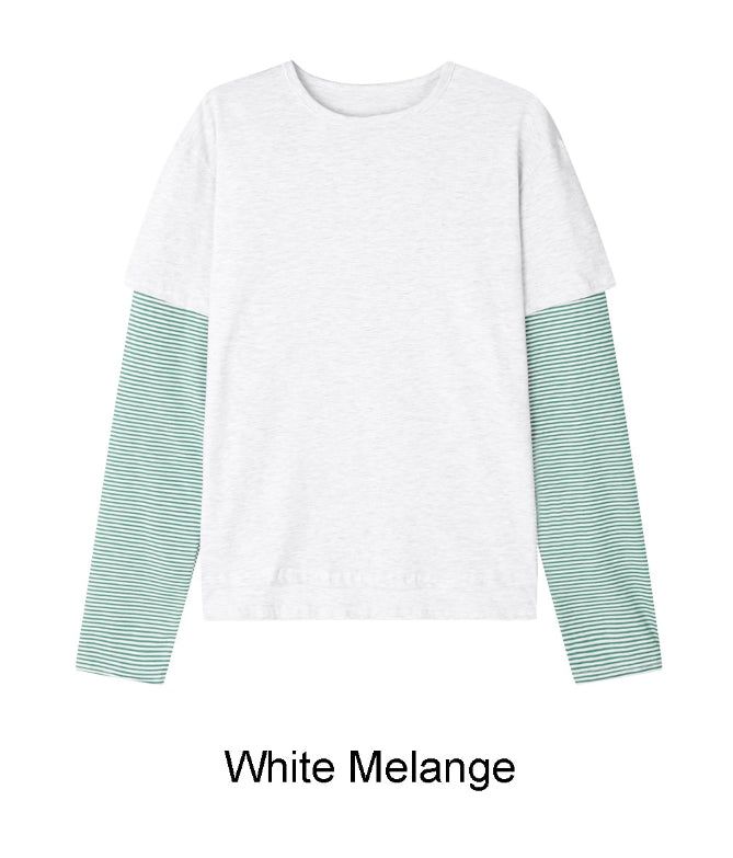 Hass striped layered t-shirt