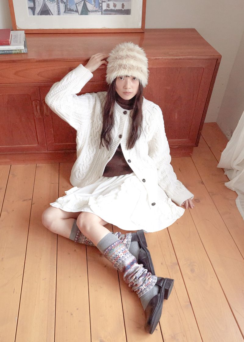 Teddy Bear Beanie - Beige