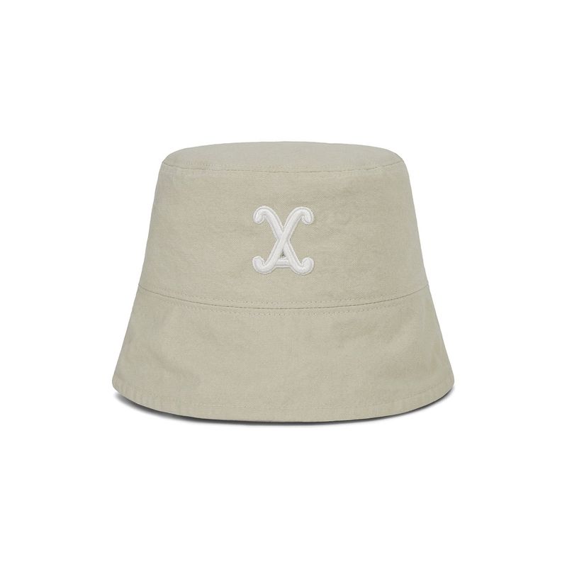 VA Curved 3D Logo Drop Bucket Hat / Beige