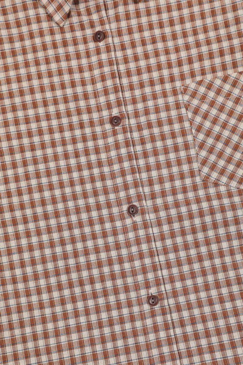 Vienna Checkered Shirt [Brown]