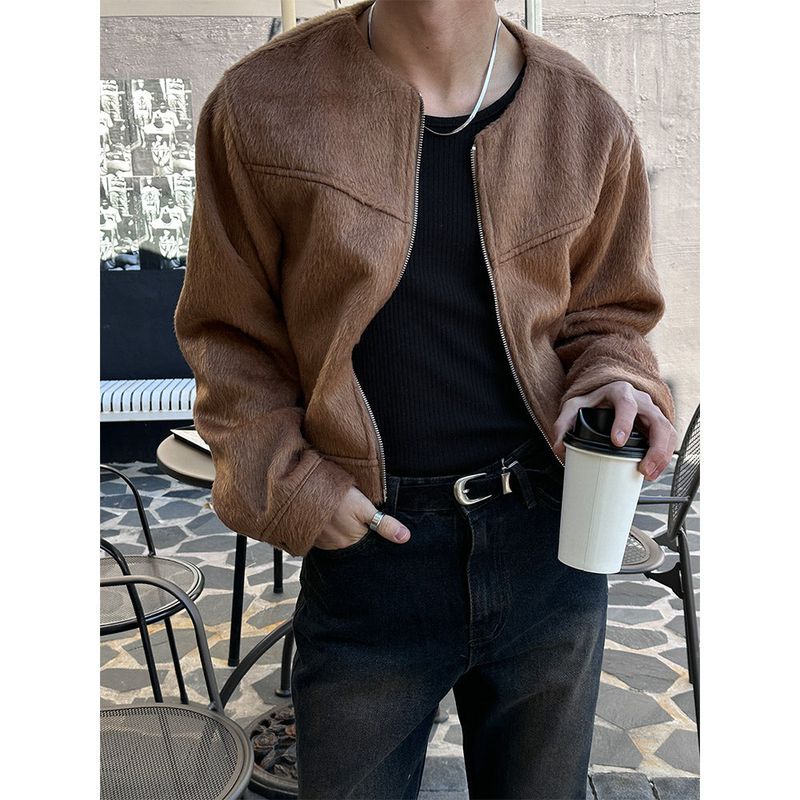 LAURANT（ロラン）の「[F/W] Wool roundneck crop jacket(2color)（Jackets/Outerwear）」