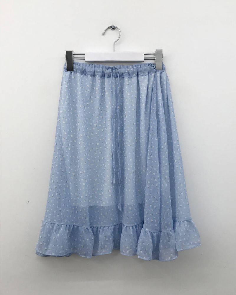 Flow String Midi Skirt (2color)
