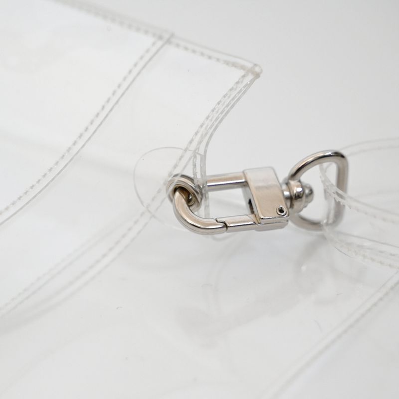 Clear pvc strap pouch_gliter