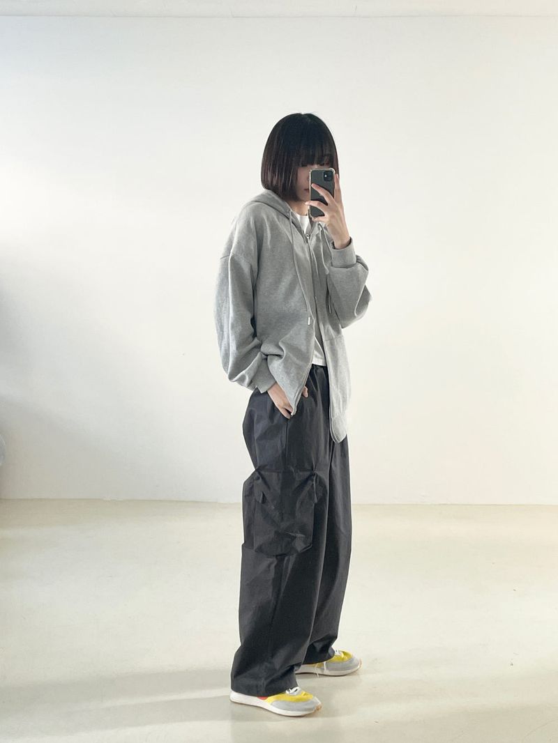 Two way hood zip up