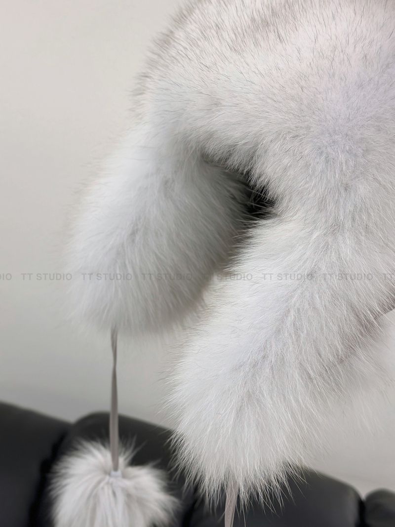 Fox fur hat