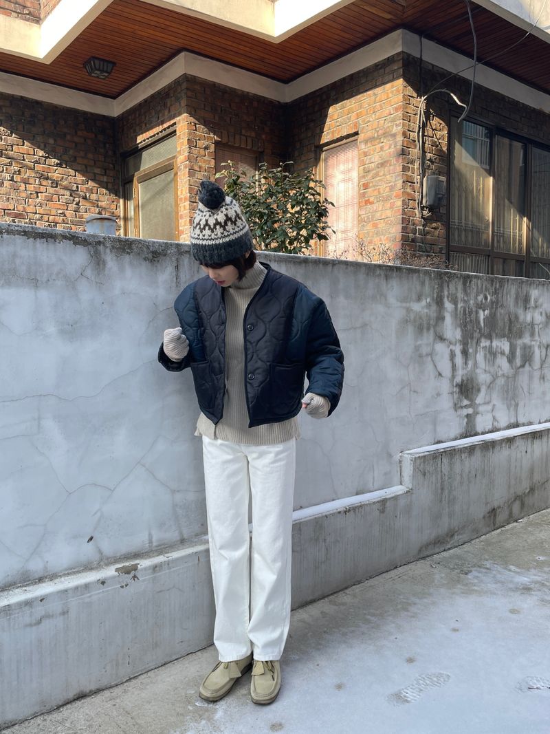 Plain straight white pants
