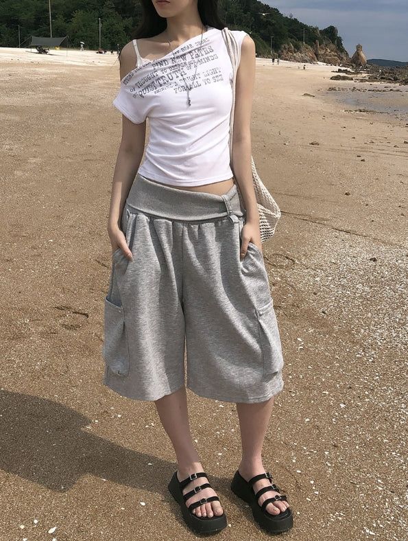 Ruda Folding Stud Training Bermuda Pants