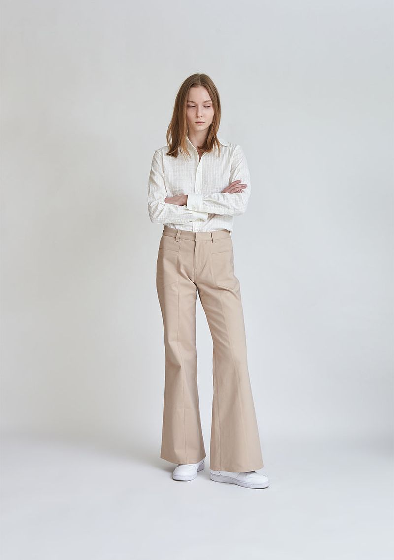 FRONT POCKET FLARE PANTS