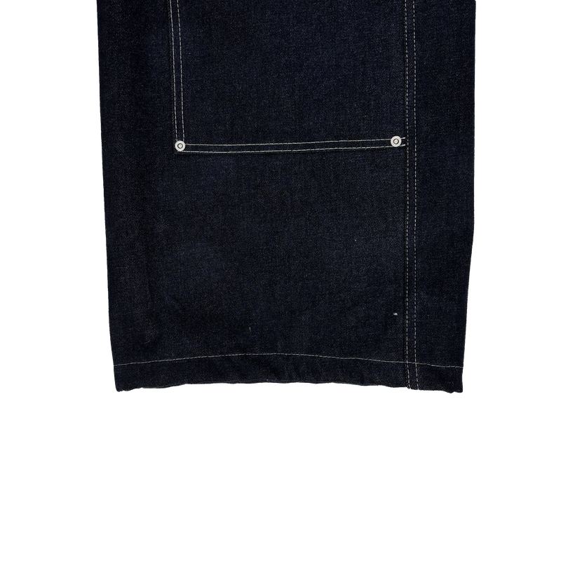double-knee big denim carpenter pants