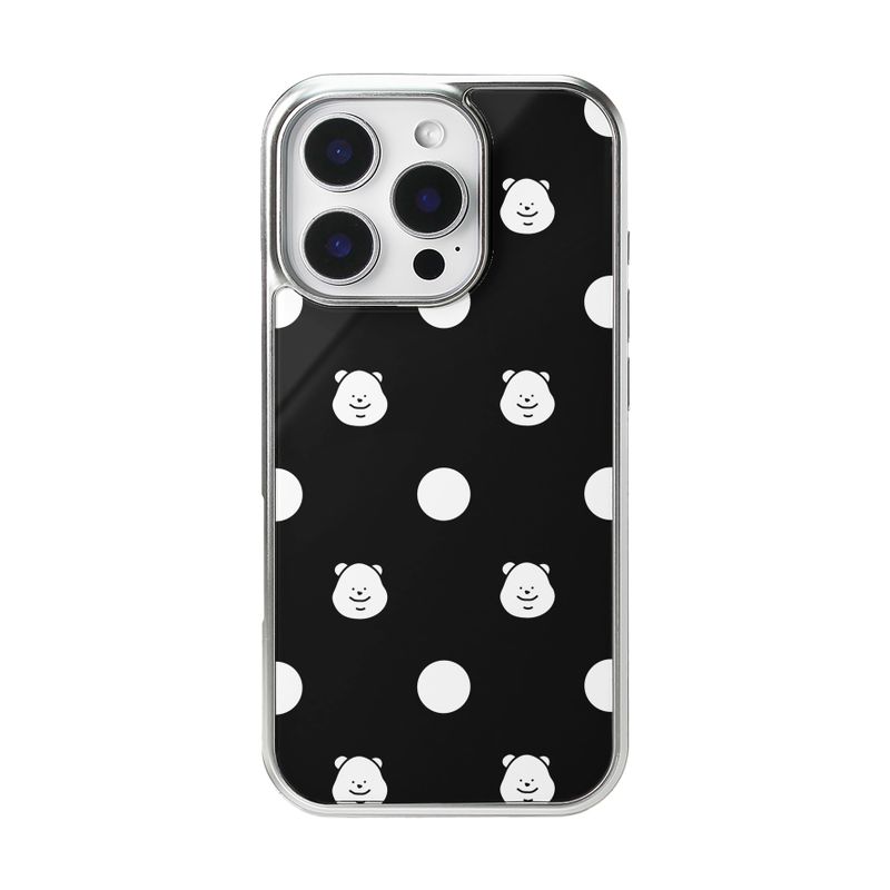 TUTEOGI(トゥトギ)の「TUTEOGI ‘TUDOT’ glass bumper case (silver frame)(Smartphone Accessories)」