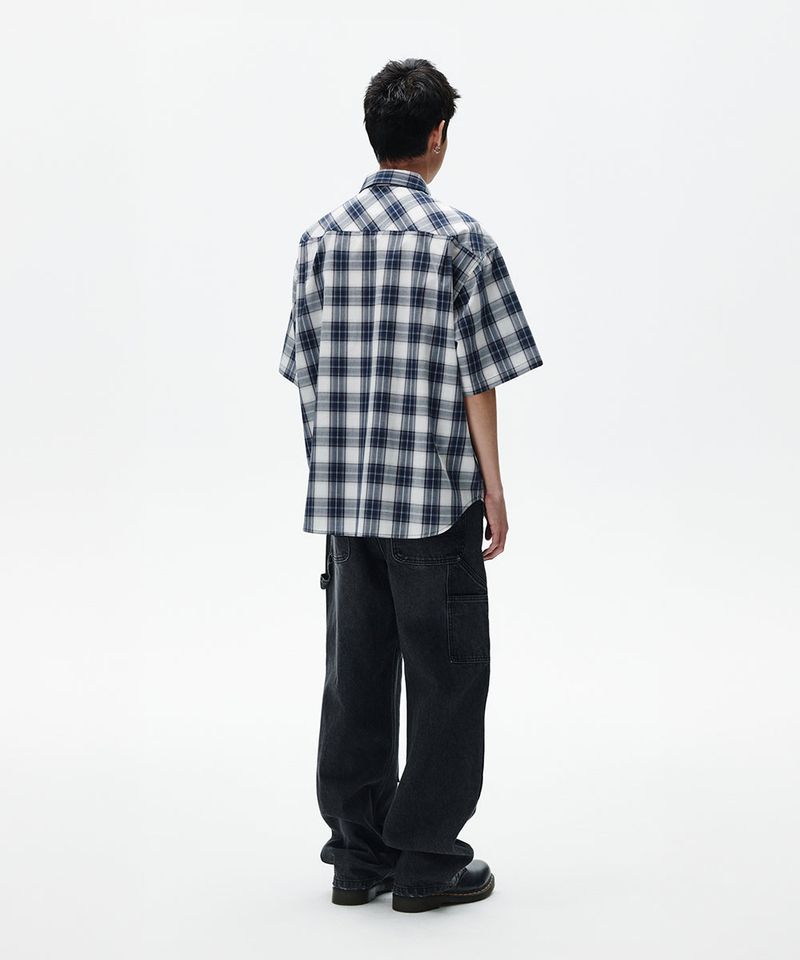 OMBRE CHECK HALF SHIRT