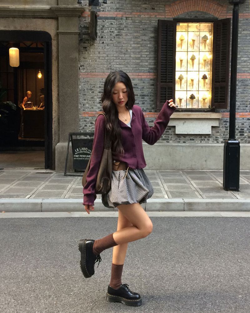 Candy Frill Knit Cardigan
