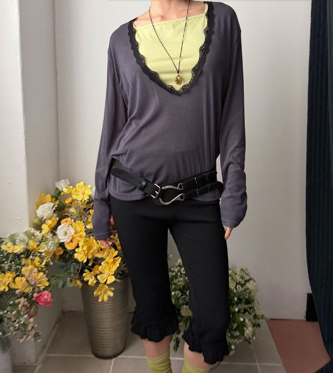 FRILL HALF LEGGINGS
