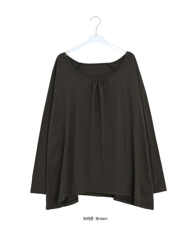 26FW★ [BAONHAUS] Renil Shirring Layered Long Sleeve Tee