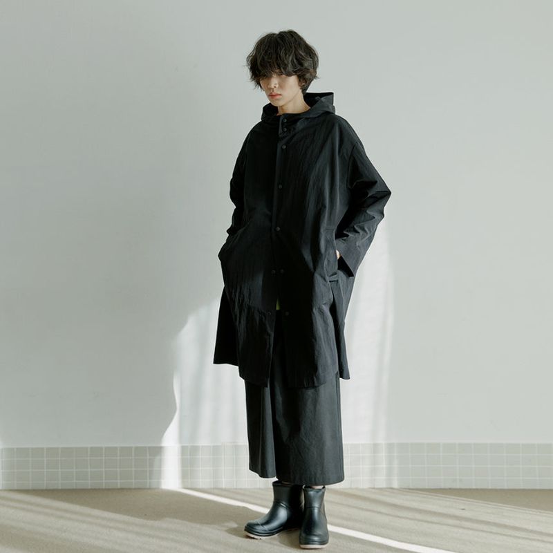 unisex rain coat black