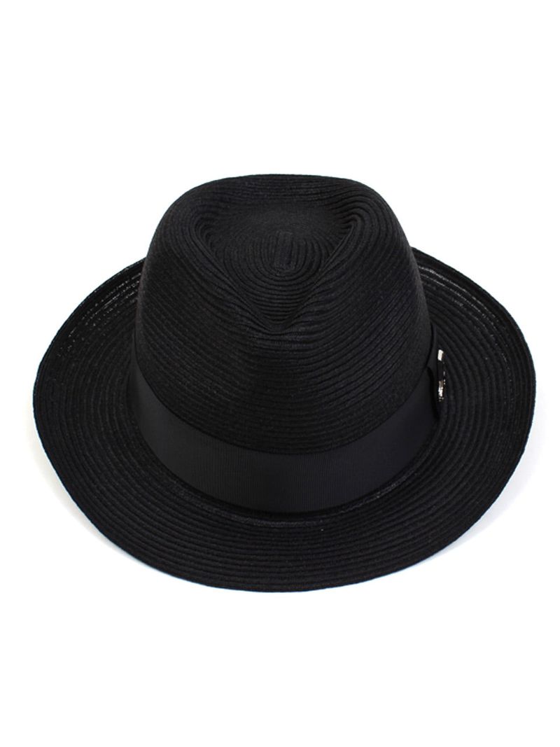 Soft Summer Black Long Fedora