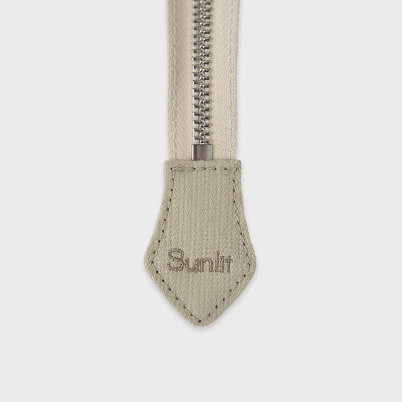 Buckle Cross Bag (Check Ivory)