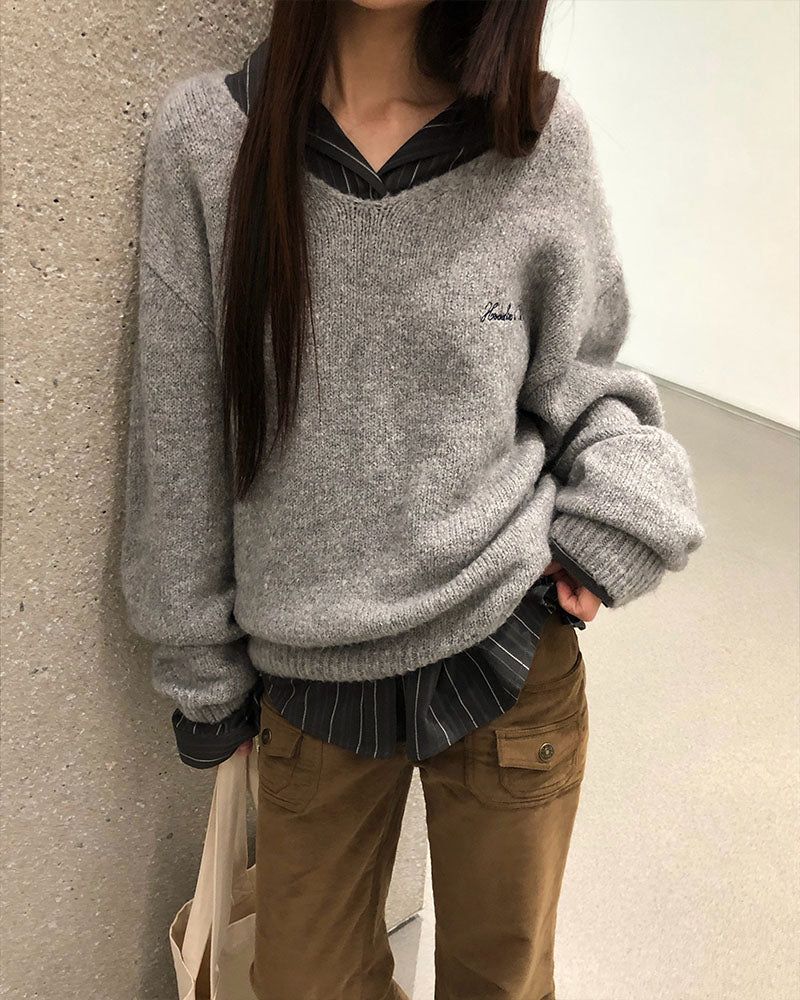 [ORIGINAL] Ain Stripe Oversized Shirt