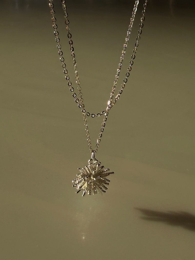 [925silver] Fringe pendent necklace