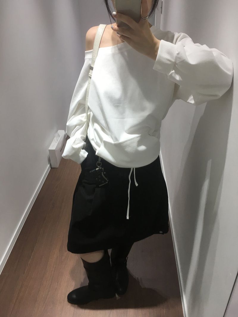 Nice pocket boatneck t-shirt (3color)