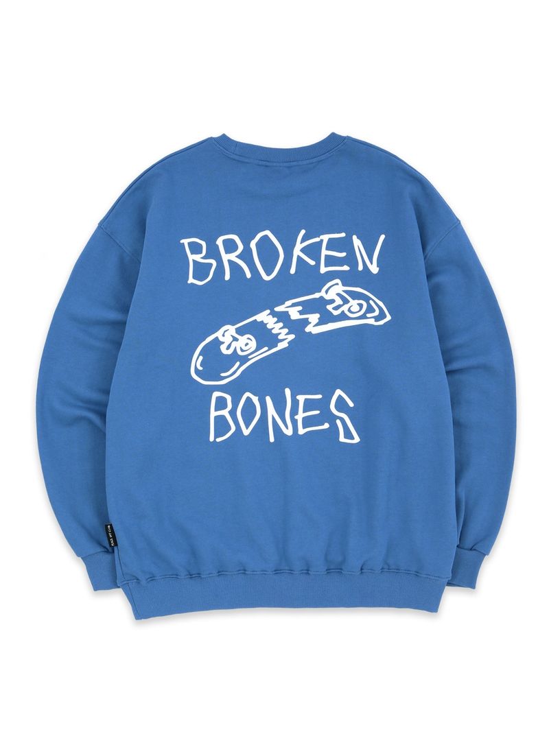peaceoffclub（ピースオフクラブ）の「Broken_Bones Sweatshirt BLUE（Tops）」
