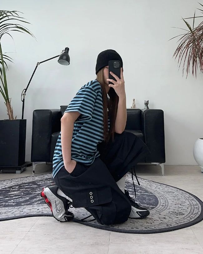 Lot Eyelet Cargo Bermuda Pants