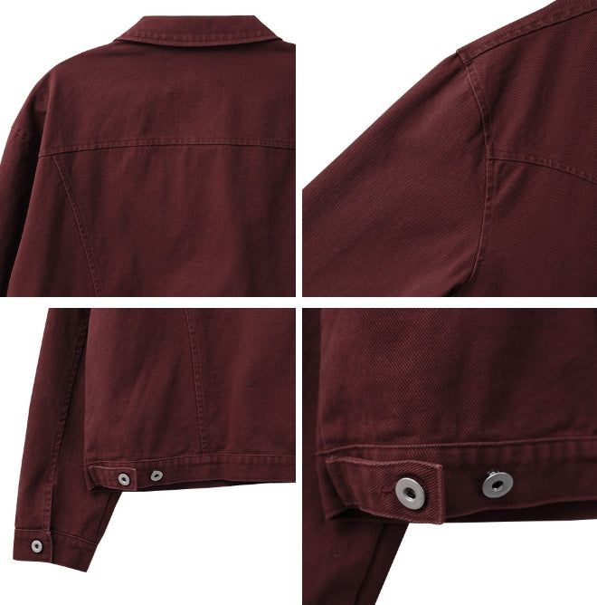 Kyle Washed Crop Trucker Jacket
