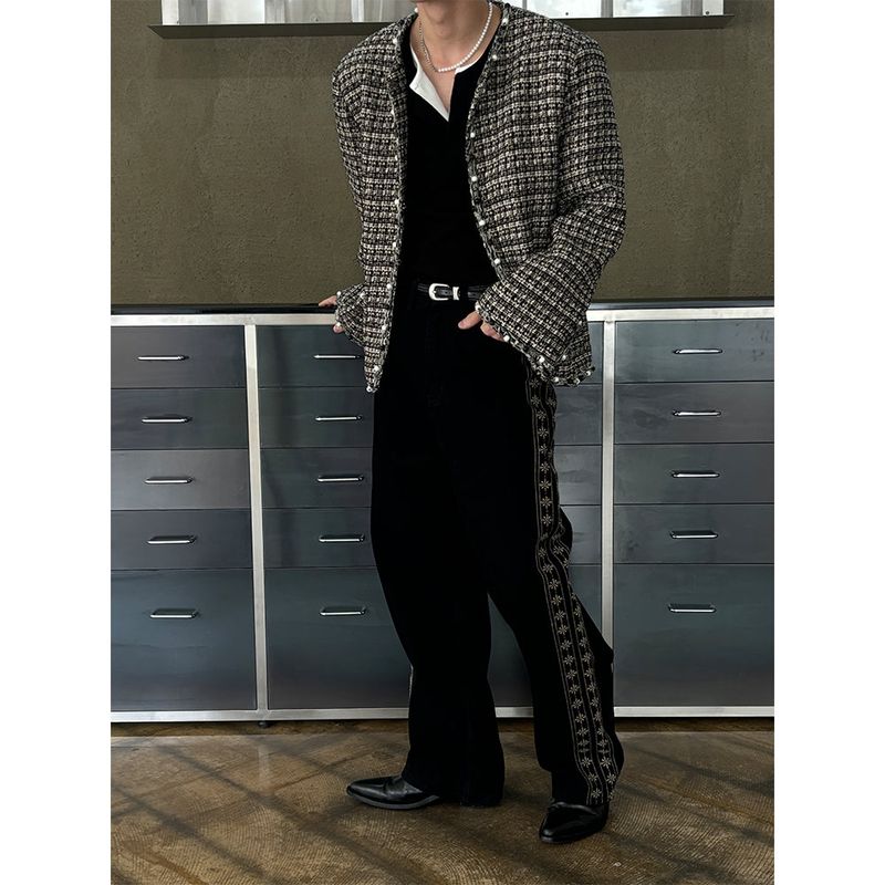 [S/S] Black tweed jacket